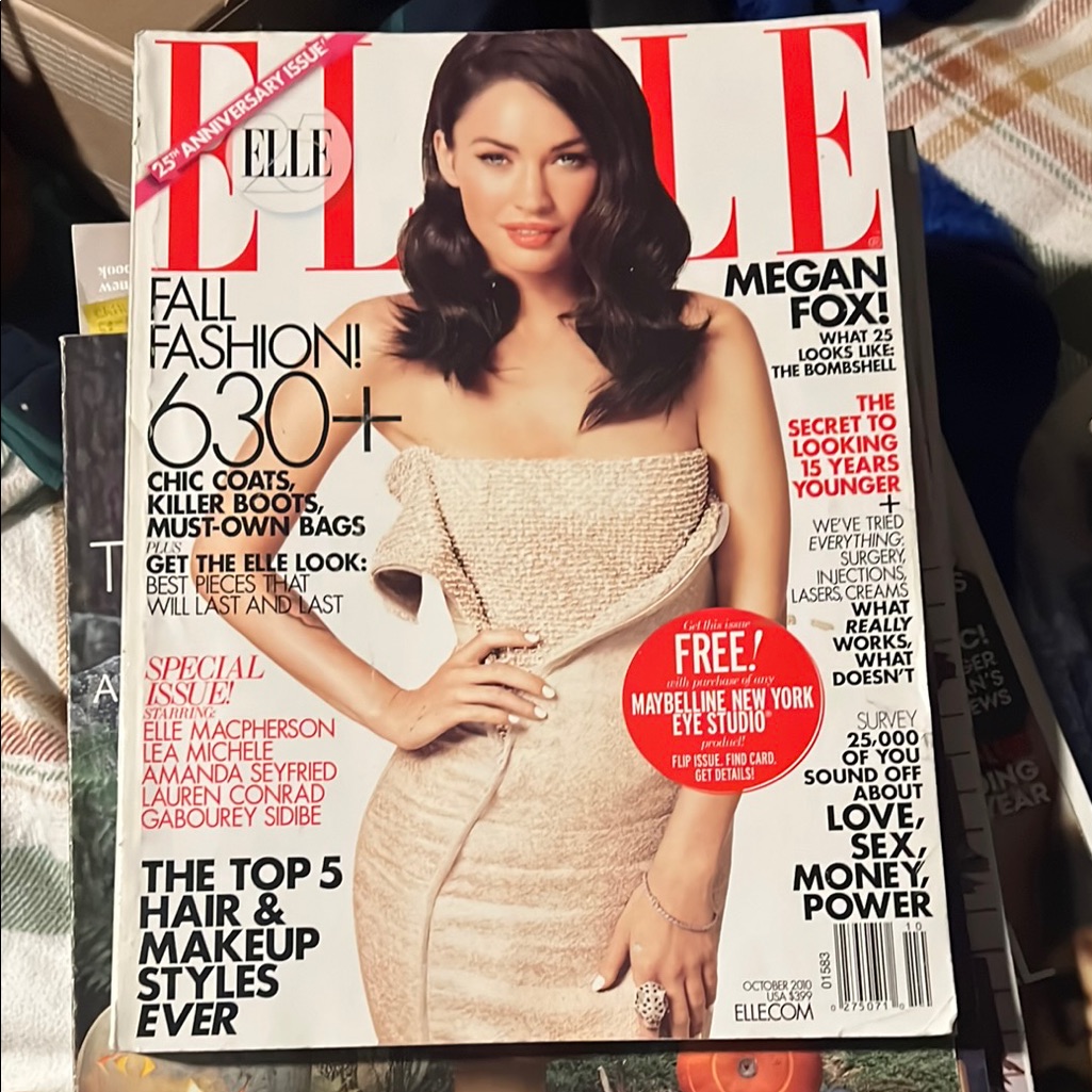 Elle Magazine With Megan Fox Cover 2010 Elle Magazine With Megan Fox Cover 2010